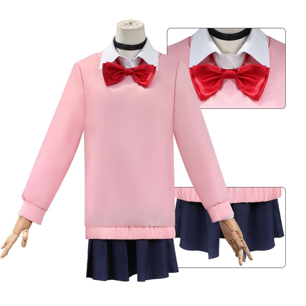 COSSA Momo Ken and Aira Shiratori Cosplay Costume with Perfect for and School Festivals Momo Ayase Size Ayase, Takakura, Wig, Halloween, Christmas,