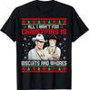 Västerländska Cowboys Kex och Prostituerade Jul Ful Tröja T-shirt