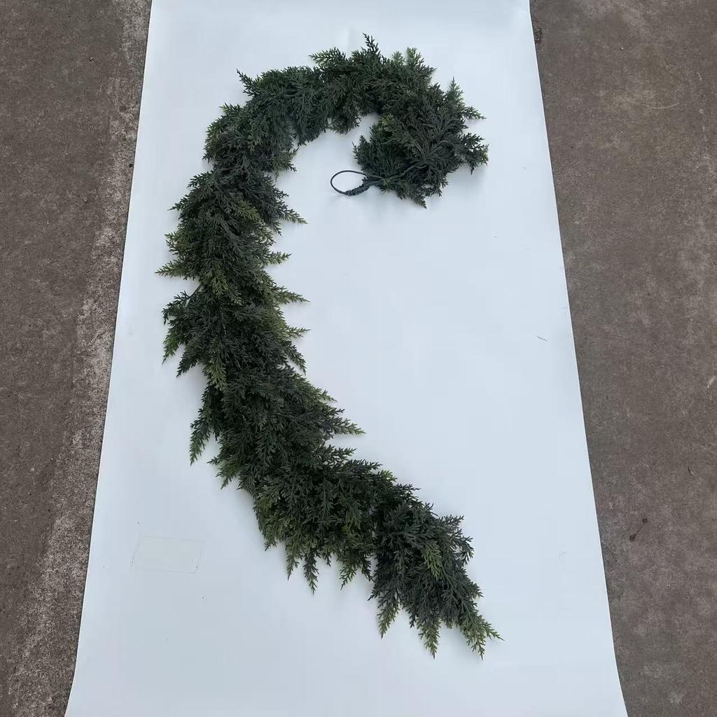 1.8m Christmas Soft Rubber Feel Leaf Needle Rattan Christmas Decoration Christmas Rattan Decoration