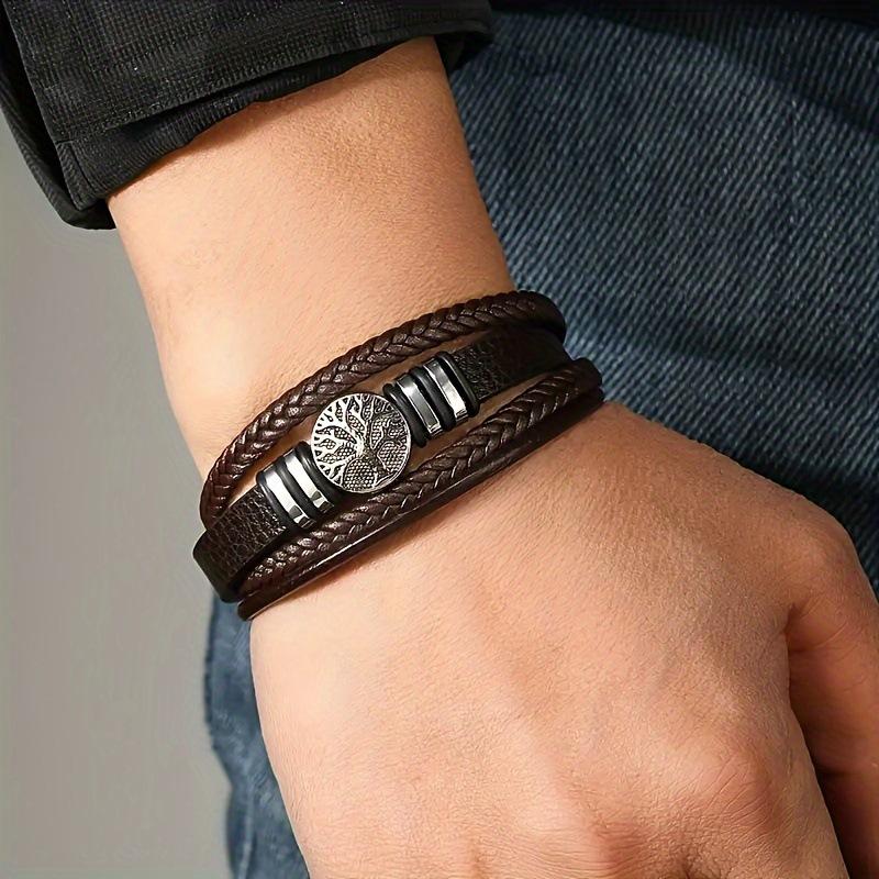 Life Tree Magnetic Buckle Bracelet, Retro, Fashion Bracelet