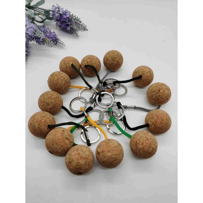 Cork Ball Keychain, Stopper, Coaster & Cup Sleeve Set