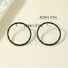 Simple Geometric Cold Style Round Fashion Versatile and Elegant Ladies Earrings
