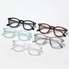 2pcs Trendy  Oval Computer Glasses Frames Women Vintage Clear Blue Light Blocking Eyeglasses Men Rivets Optical Frame Unisex