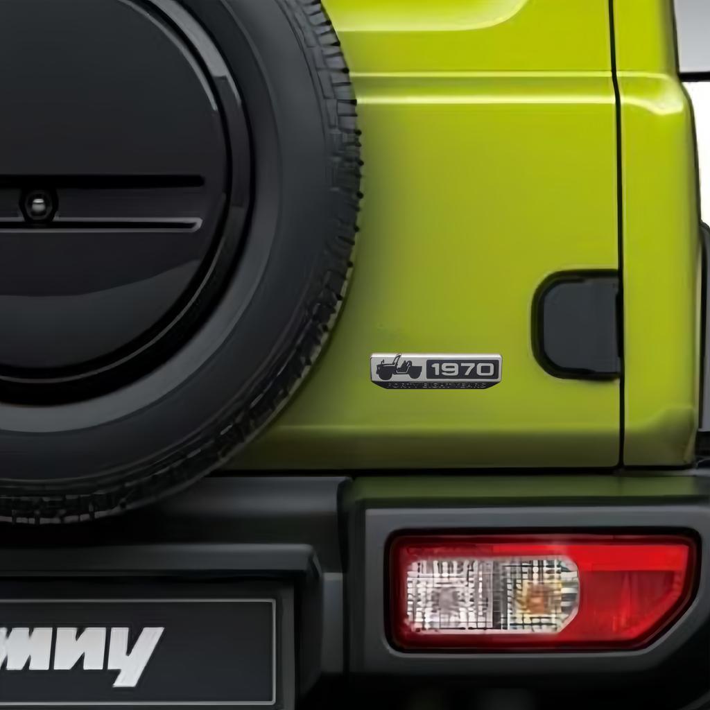 1Pc 3D Metal 1970 Commemorative Mark Car Body/Car Sider Fender/Car Rear Trunk Emblem Badge Sticker for Jimny JB23 JB43 JB64 JB74