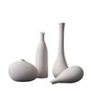 Unglazed Ceramic Vase Nordic Minimalist, Creative DIY Pottery for Home Decor, White Bisque Flower Holder Photo Prop