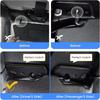 2Pcs Metal Sun Visor Clips Set Black For 2018-2023 Jeep Wrangler JL JT Gladiator