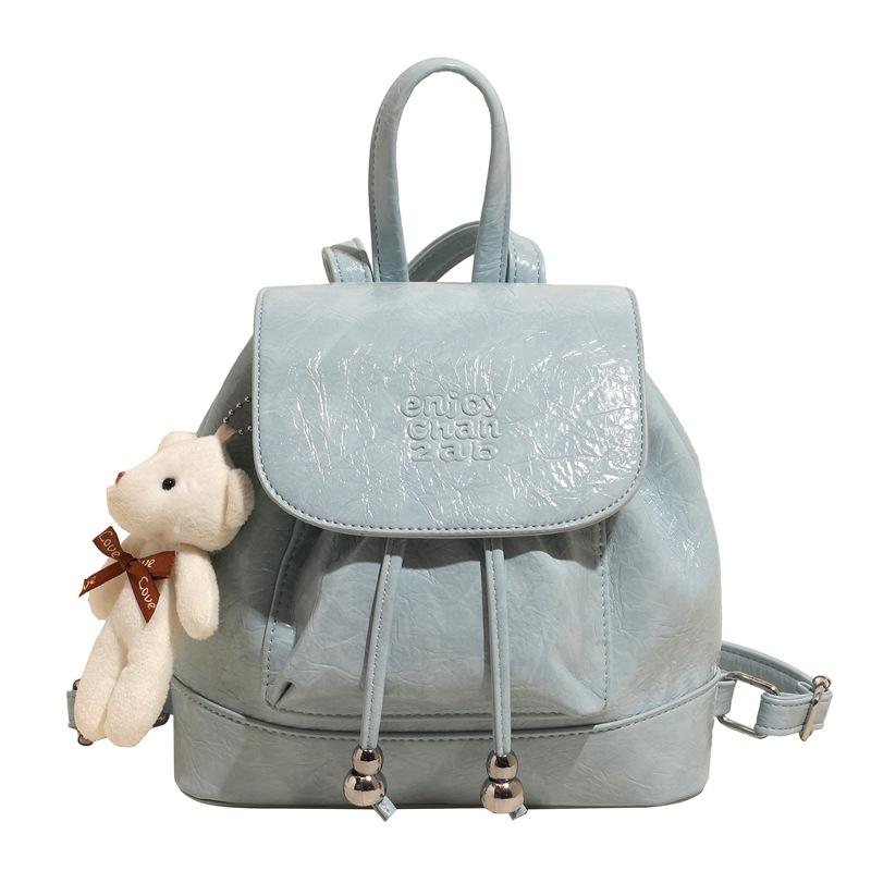 Bucket bag women's 2025 new niche design sense fashion backpack Korean version student schoolbag travel backpack