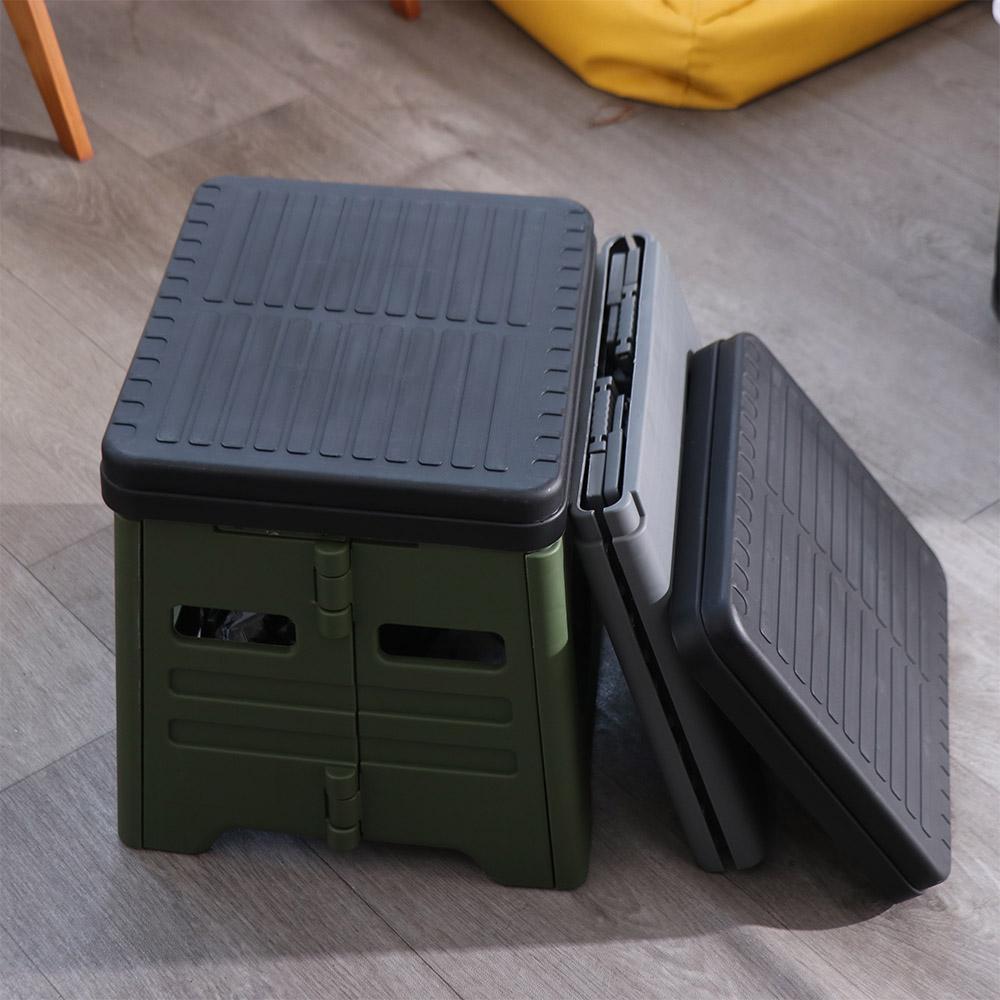 PP Outdoor Camp Toilet mit Deckel Faltbare LKW-Toilette Tragbare Falttoilette Wandern und Outdoor