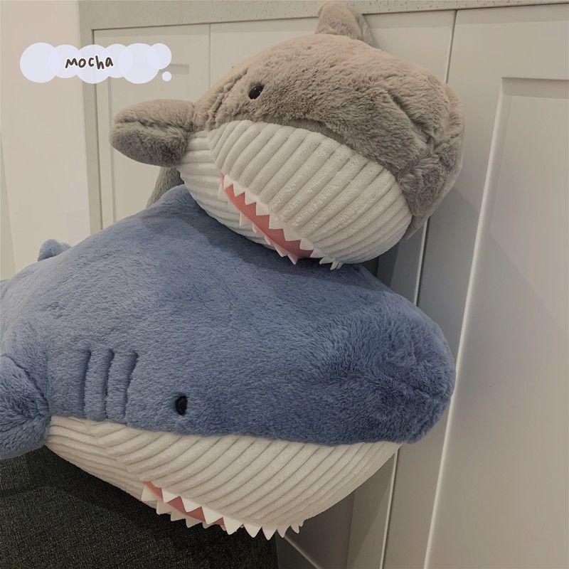 INS Trendy Narwhal Plush Toy Sofa Pillow - Large Shark Body Pillow Gift