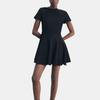 Zara Short Sleeve Solid Color Comfortable Dress Women dresses Black 4333243-800