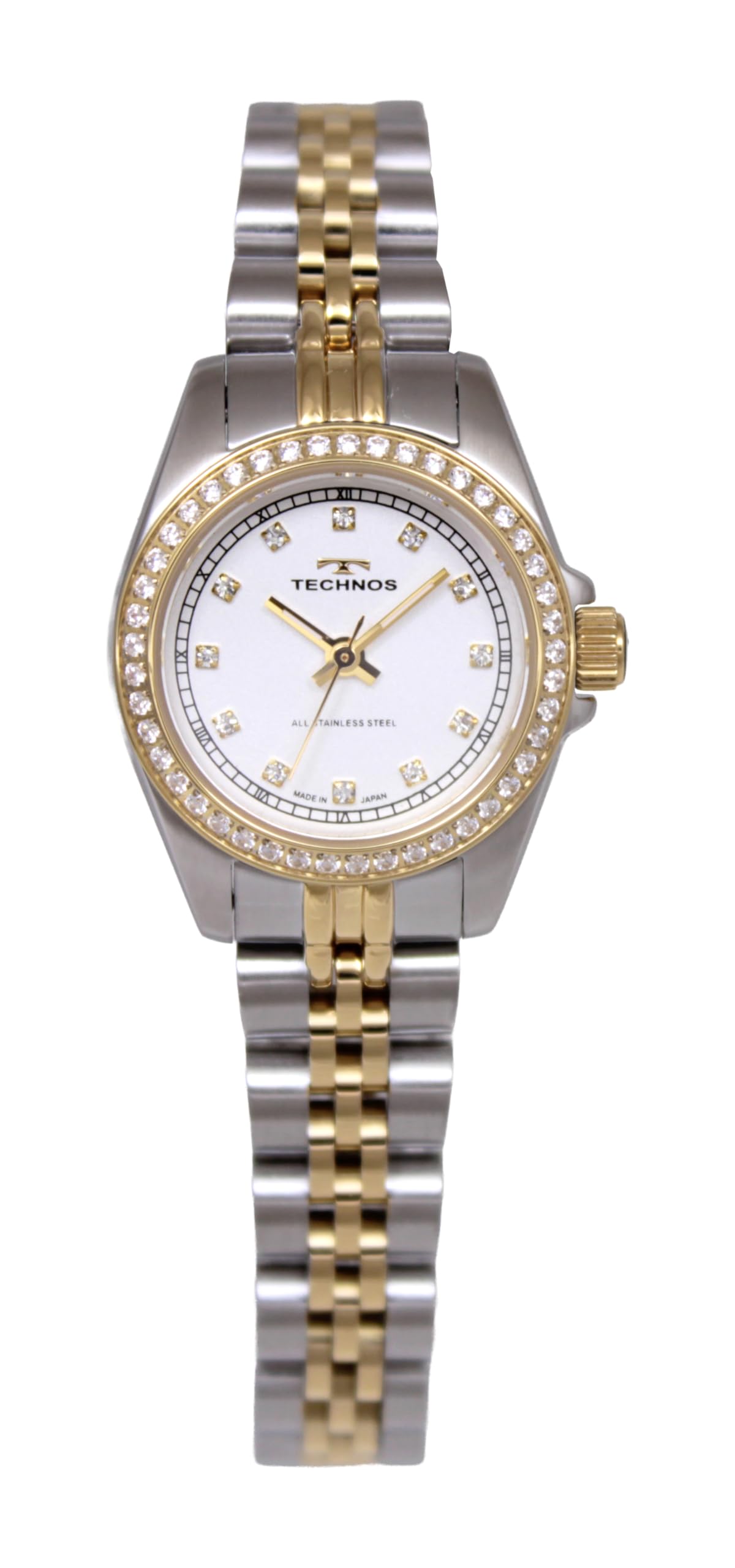 Technos Pave Made in T9936TG Watch, Japan,