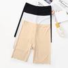 Plus Size High Waist Ice Silk Anti-Exposure Shorts – Women's Breathable, Elastic Boxer Leggings