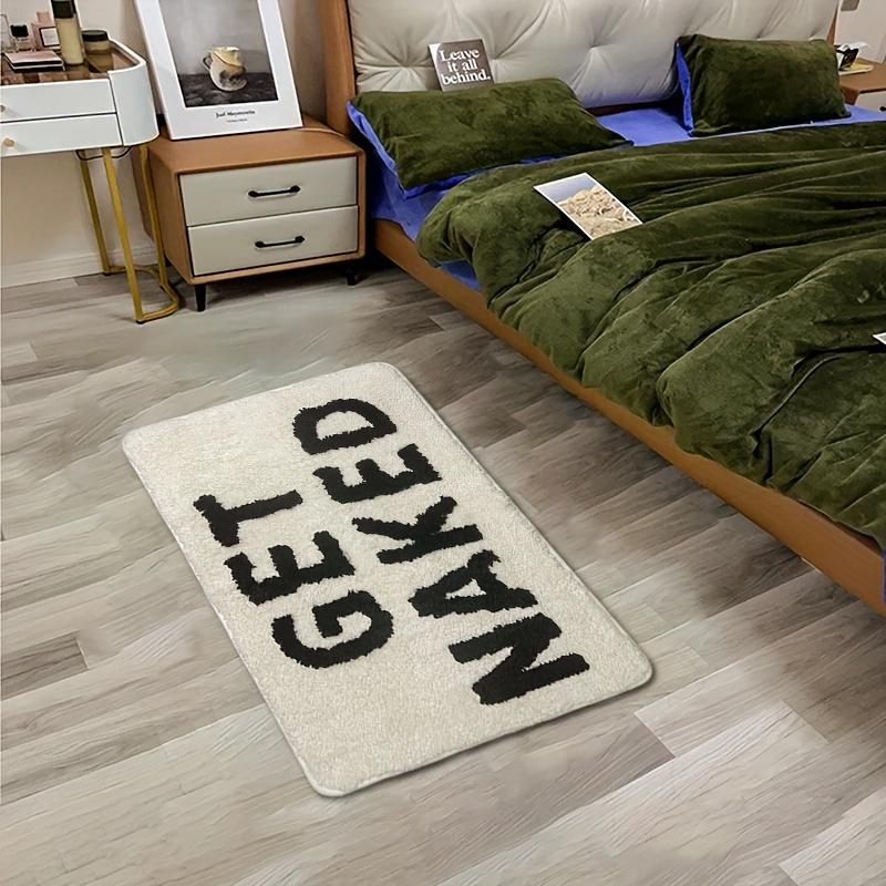 1 Stück Badezimmerteppich, Niedliche Badezimmer-Fußmatte, Badezimmerdeko, Rutschfest Waschbar für Badezimmer Schlafzimmer Türbereich, Mikrofaser-Flockteppich, Rutschfester Teppich