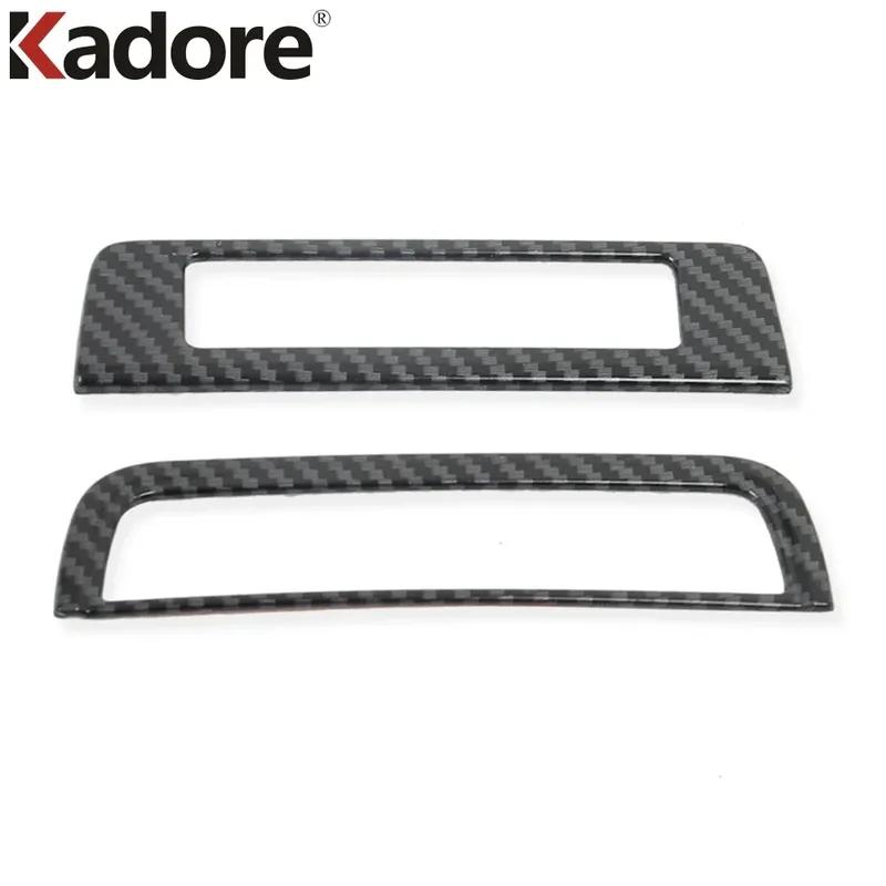 For Mazda 3 Axela BP - 2024 2025 Carbon Fiber Car Head Light Lamp Switch Button Panel Cover Trim Interior Accesorios