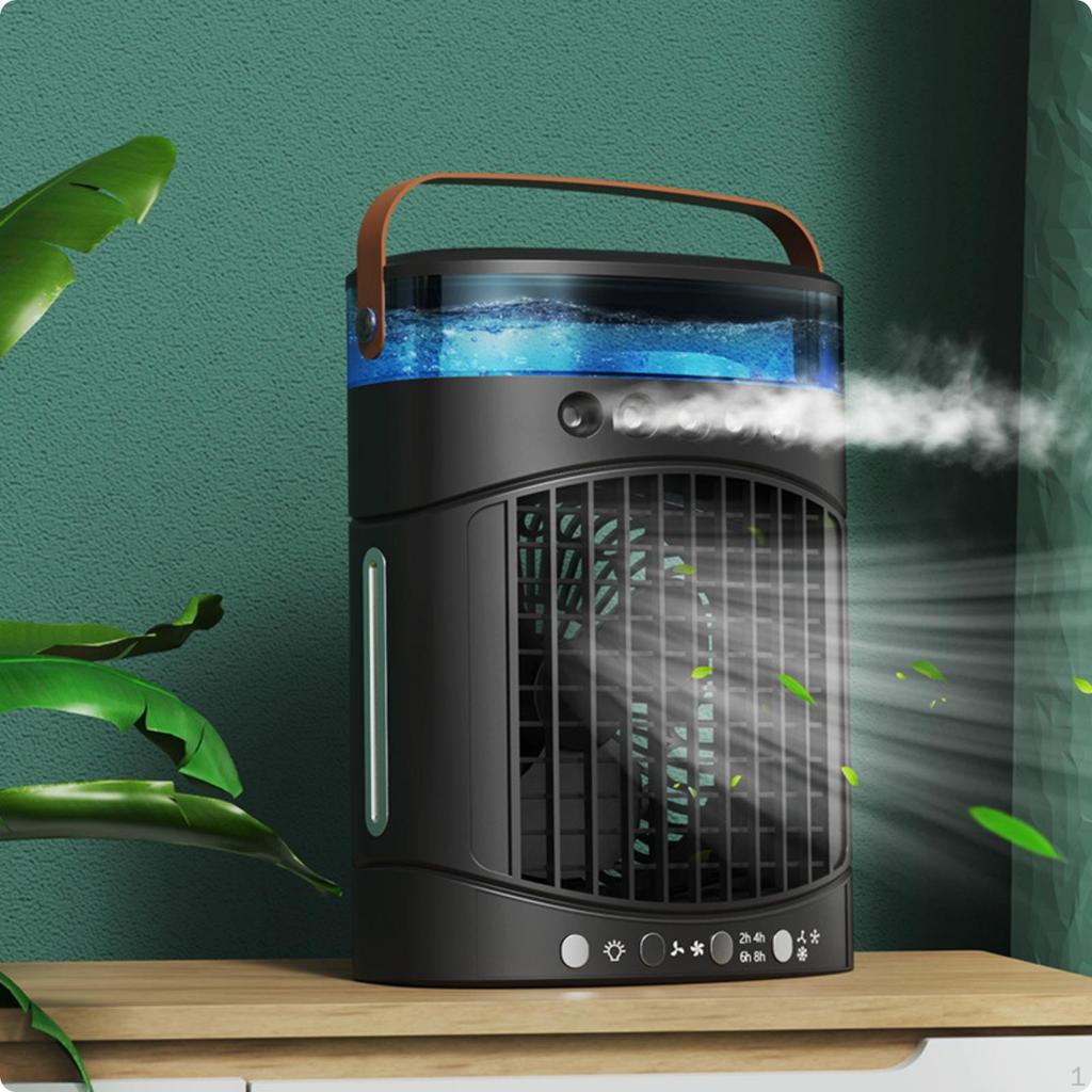 Mini Desktop Spray Fan Personal Cooling Desk with Humidifier Portable Appliance for Office