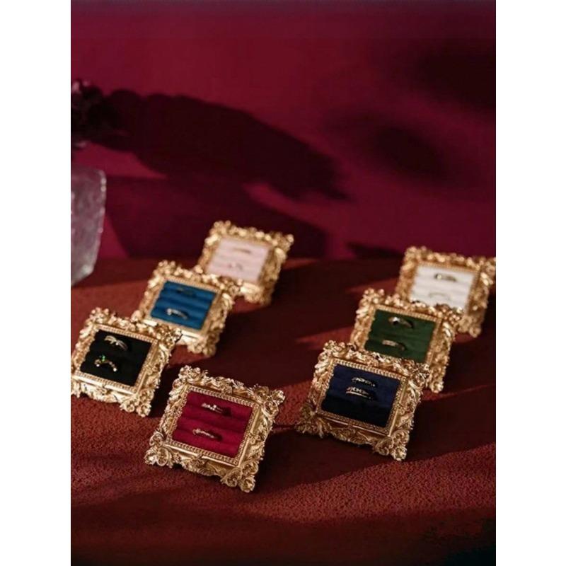 Vintage European Jewelry Display,Vintage Palace Style Ring Tray, Photo Frame Ring Holder Tray For Earrings Necklaces