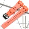 GBD100 Ersatzarmband Geeignet für Casio GBD-100 GBD-100-1/1A7/100SM-4/2A Herren Sport Wasserdichtes Armband Gummi-Uhrenarmband