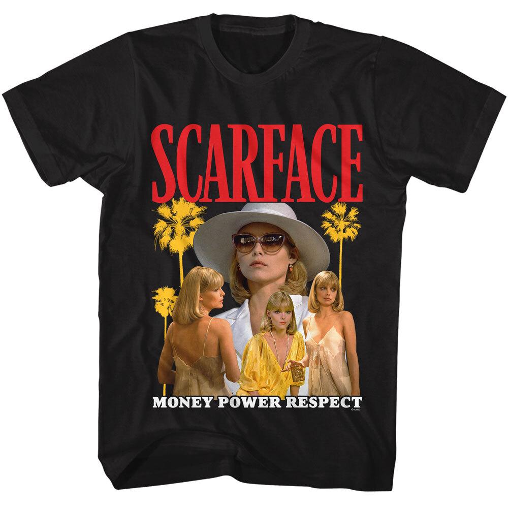 Scarface Elvira Hancock Money Power Respect Men s T Shirt Michelle Pfieffer Unisex T-Shirt S