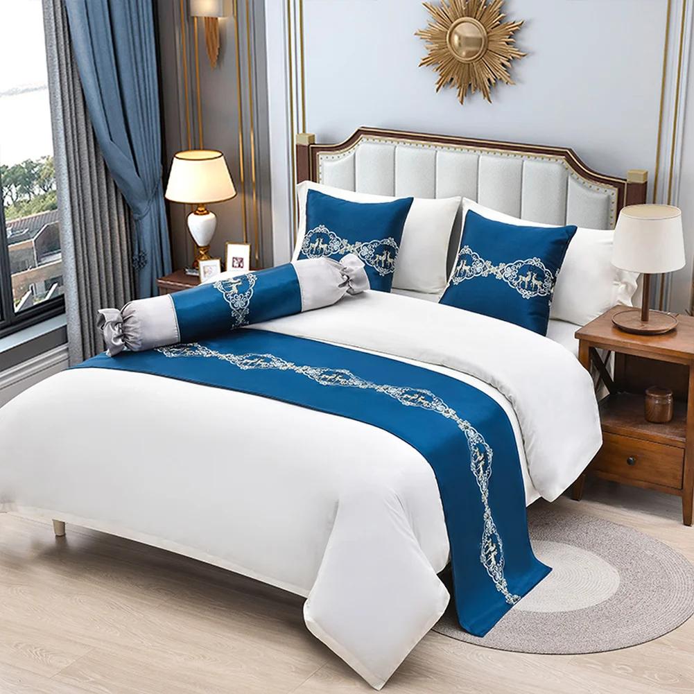 Luxury Floral Bedspreads Bed Runner Throw Bedding Single Queen King Bed Cover Towel Home Hotel Decorations