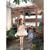 French princess style miu dress women's summer beautiful polka dot bow sweet fluffy skirt