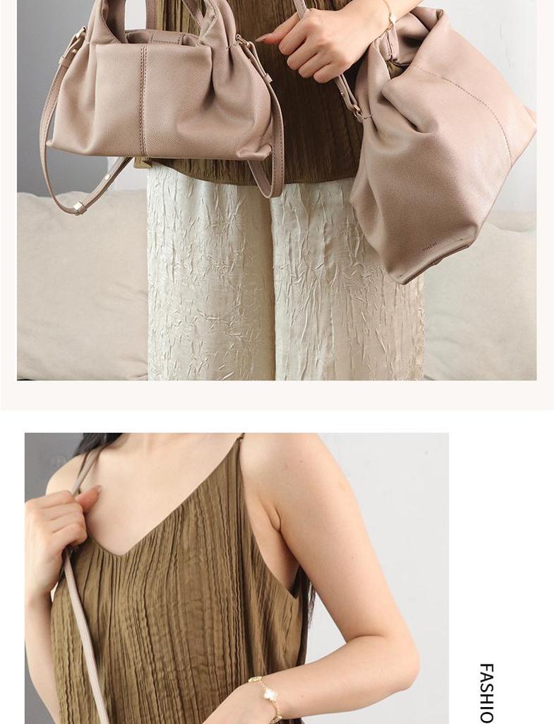Polen Cloud Bag Lychee Grain Women's Fashion Handbag