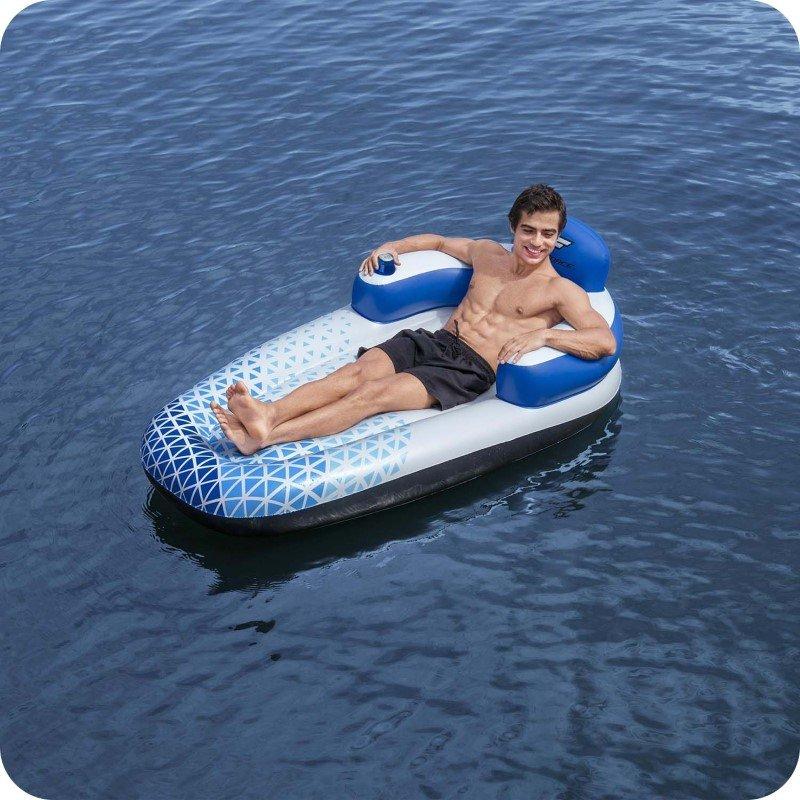 Indigo Wave Mattress with Backrest 191x107 cm Bestway 43533