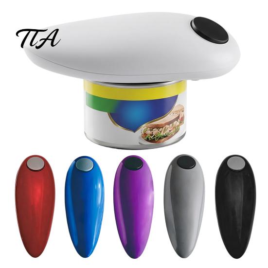 Compact Tin Cutter Electric Can Opener, Automatic One-Button Kitchen Tool for Cans Seniors And Bottles, Handy Opener with Sharp Safe Food