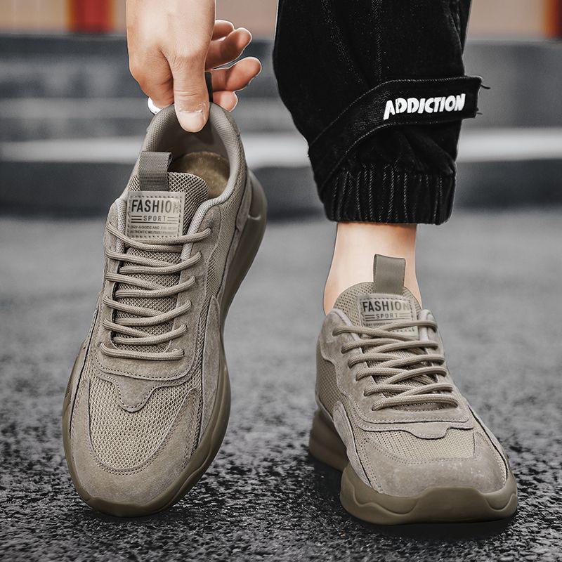 Men's shoes spring and summer new versatile comfortable casual lightweight mesh breathable board shoes casual shoes mesh shoes