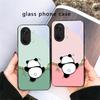Cute and Adorable Panda For OnePlus Ace 2 3 2V 5 Pro Nord CE 2T 2 3 Lite N20 N30 6 7T 8 T 9 10 Pro 11R 12R 13R Glass Phone Case