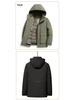 LOMON Men's Thickened Hooded Down Jacket - Removable Lining, Warm Winter Outerwear for Dad