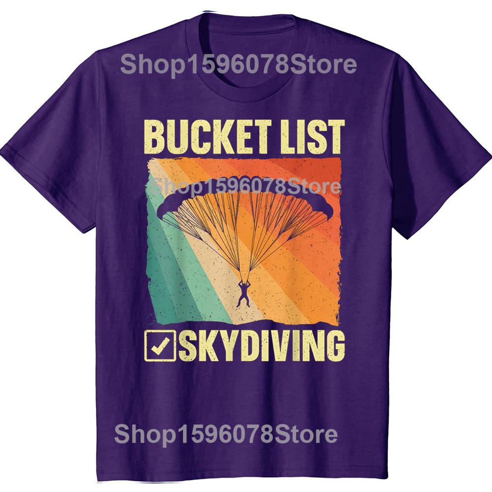 Funny Skydiving Art For Men Women Skydiver Sky Diving Lover T Shirt Fashion Cotton Short Sleeve Oversized Loose Tshirt Tops