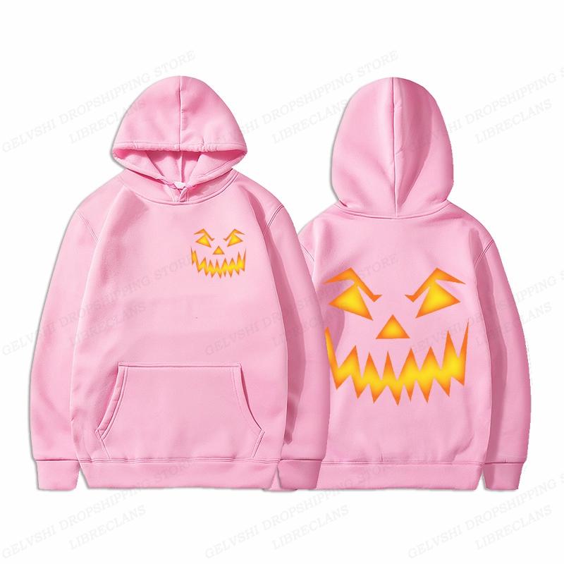 Halloween Hoodie Unisex Fashion Hoodie Pumpkin Graphic Print Hoodies Boy Coats Women Sweats Y2k Clothes Trick Or Treat Tracksuits