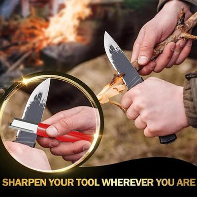 Lightweight Knife Sharpener Kitchen Knife Sharpener Garden Tool Sharpener for Pruning Shears Hunting Knives Scissors Clippers