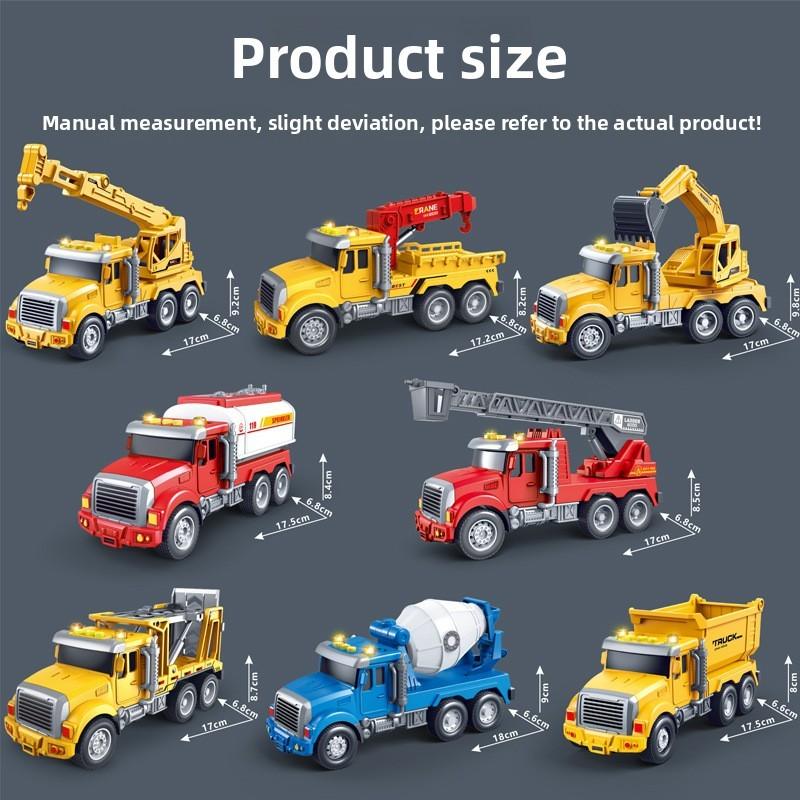 Multifunction Truck Mixer Inertia Vehicle Toy Sound Story Features Children Play