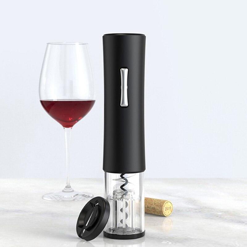 1 PC Electric Wine Opener Cork Opener Automatic Bottle Cutter End For Kitchen Kitchen Gadgets Can Open Black | Holes