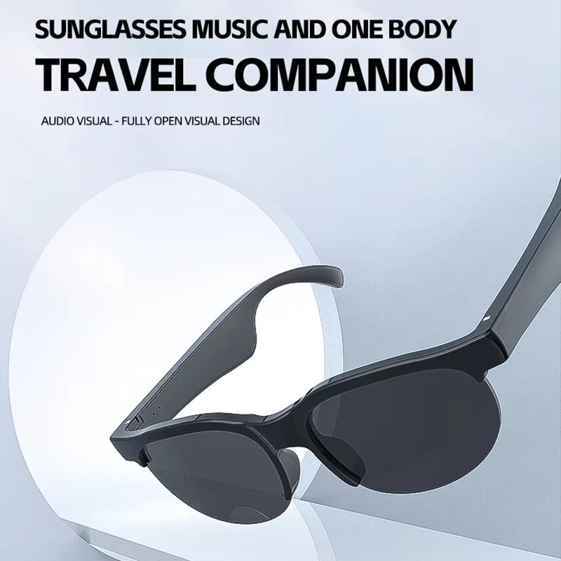 Smart Bluetooth Sunglasses Glasses Call Outdoor Sports Headphones V5.3 HIFI Black Technology Anti-touch UV For Men Women