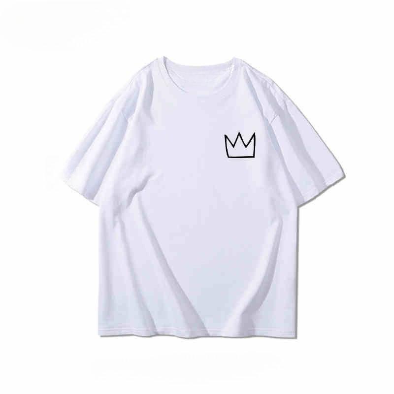 GD Surrounding The Same Short-sleeved T-shirt Boys and Girls Students Teenagers Summer Pure Cotton Loose Casual T-shirt