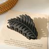 Hair Clip Frosted All-match Hair Accessories Leaf Shape Women Claw Clip for Thin/Thick Hair