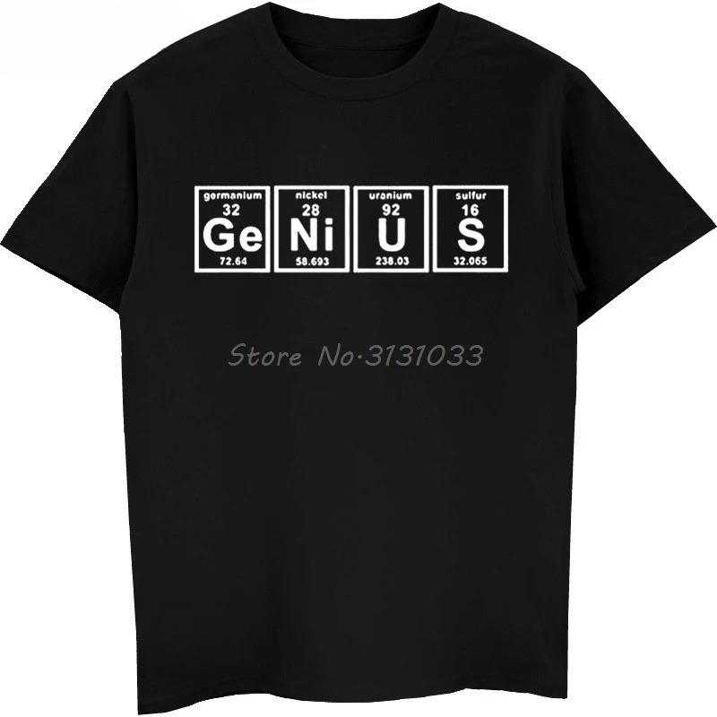 T-shirt Science Chimie Tableau Périodique Génie Drôle Été Adulte Imprimé Homme Décontracté Unisexe Hauts