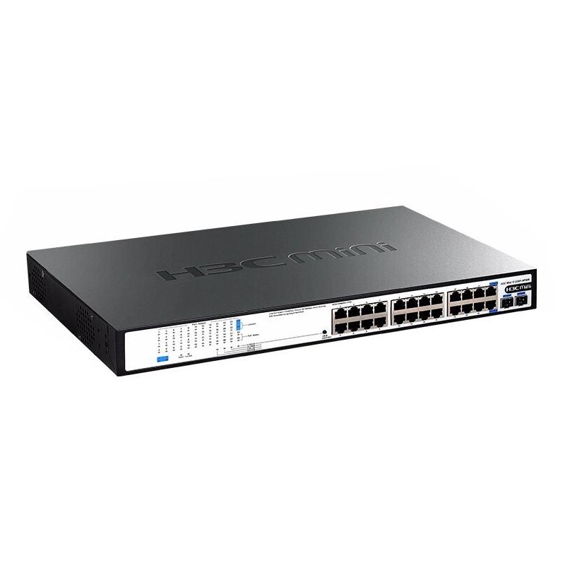 H3C S1226F-HPWR 24-Port Gigabit Unmanaged PoE Switch