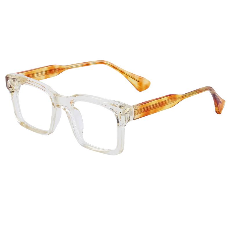 Propionate Metal Ferrule Square Frame Glasses Frame Male Glasses Frame Male Can Be Equipped With Myopia Optical Frame