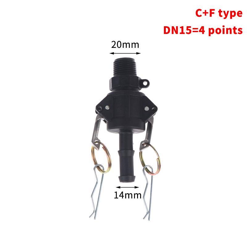 PP Quick Joint Type C+F Chemical Plastic Acid And Alkali Resistance Flexible Buckle Type Wire Hose Quick Connection Head C300