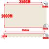 Tewango Custom Outdoor Awning Waterproof Fabric Store Curtain Balcony Canopy Cover UV Block Sunscreen Rain Tarp Strip Cloth