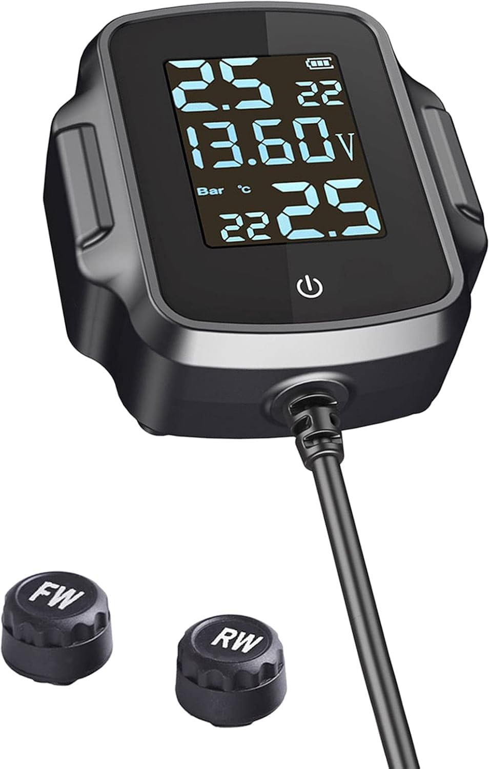 

Датчик давления в шинах мотоцикла TPMS, Монитор давления в шинах в реальном времени, Портативная система обнаружения, Поддерживает быструю