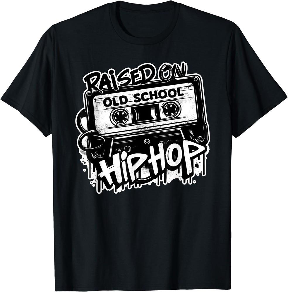 RAISED ON OLD SCHOOL HIP HOP Anniversary Cassette Graffiti T-Shirt Unisex T-Shirt XXL