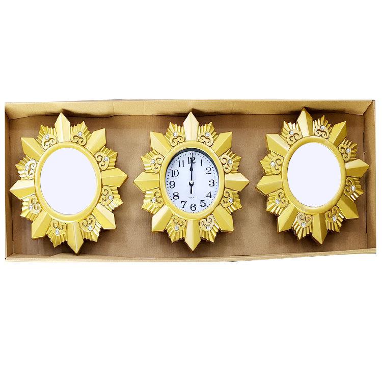 Living Room Wall Clock Home Table Sofa Background Wall Clock Modern Minimalist Abstract Art Wall Clock Triple Wall Clock