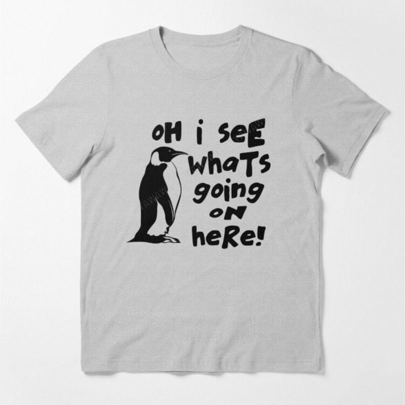 Beach Unisex tee shirt print tees Oh I See Whats Going On Here Essential T Shirt unisex t shirts teenager casual tops short sleeve S