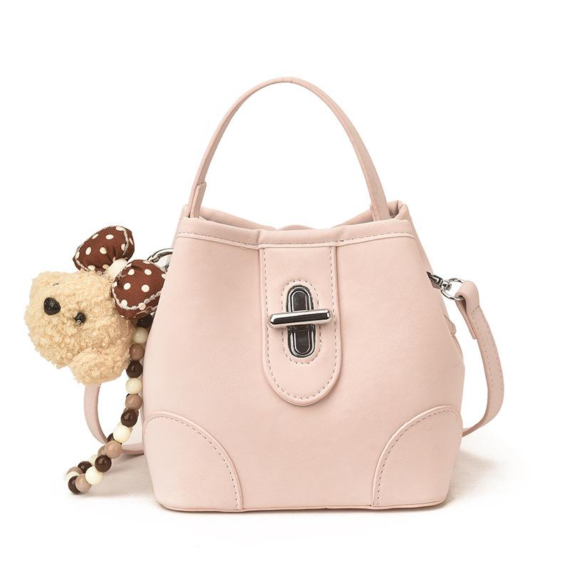 High-end Fashion Style Hand-held Shoulder Bag for Commuting and Cross-body Bucket Bag