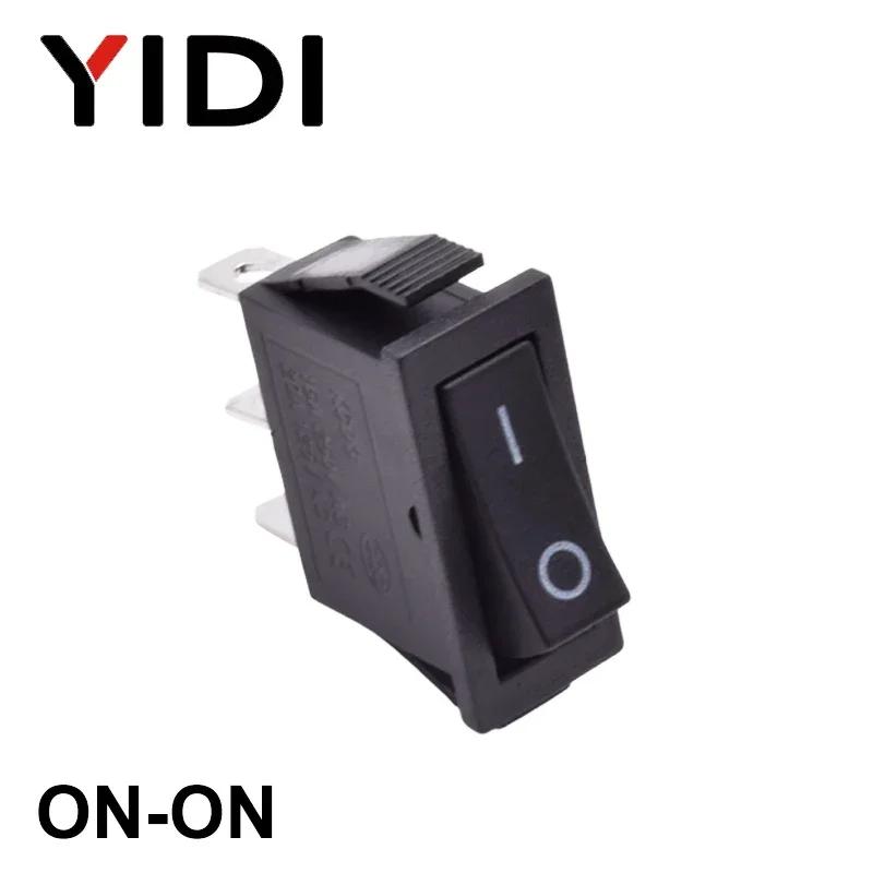 10pcs/lot 15A/250VAC KCD3 Rocker Switch ON OFF/ON-ON/ON-OFF-ON SPST Red Green Blue Yellow Light Black Rorcker Toggle Switch