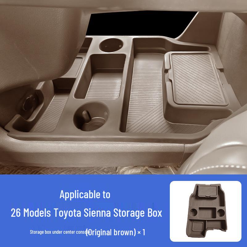 Toyota Sienna/Grand Highlander Silicone Center Console Storage Organizer for Interior Modification